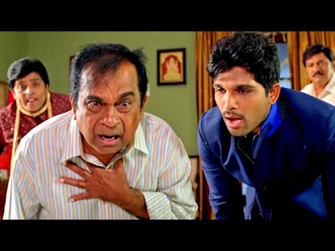 अल्लू अर्जुन ने ब्रह्मानंदम को मार मार के हालत खराब कर दिया