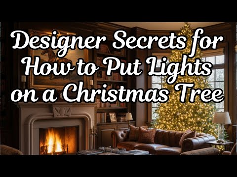 Designer Secrets for How to Put Lights on a Christmas Tree