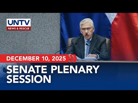 LIVE: Senate Plenary Session | December 10, 2025