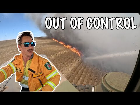 Fighting a bushfire