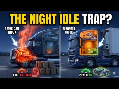 Why European Trucks Don't Need to Idle All Night But American Trucks Do