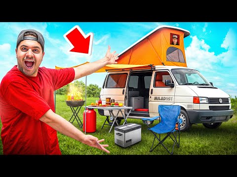 بزرگ ترین ماشین ایران خریدم! 24 ساعت با یوتوبرا توی ماشین 😂🚗