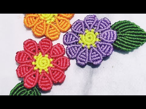 Macrame Flower Hairclips. #handmade #macrame #hair #accessories #flowers #floral