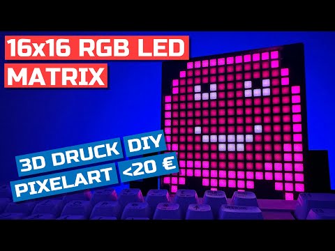 Pixelart und bunte LED-Effekte: Selbstgebaute 16x16 RGB-Matrix mit WLED ansteuern