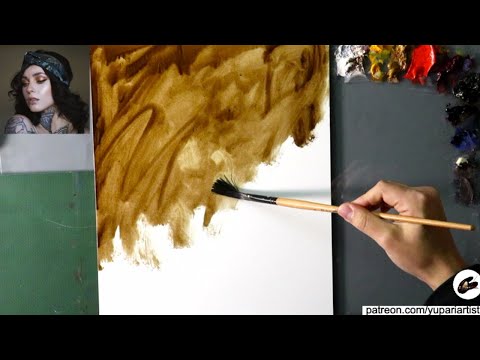 Starting a NEW Portrait Painting LIVE!!! | Virtual Painting Session
