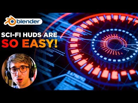 How To Make Sci-Fi Heads Up Displays In Blender Tutorial