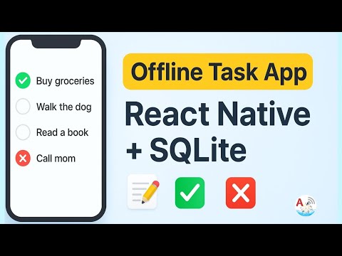 React Native Offline Task Manager | SQLite CRUD Tutorial for Beginners | amplifyabhi