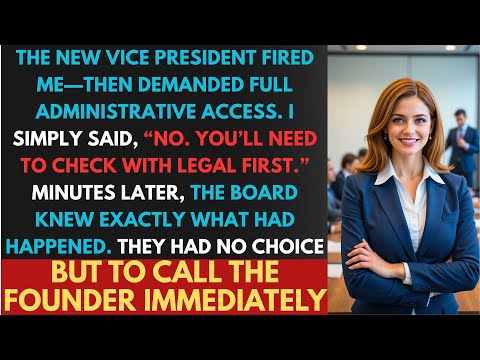 The New VP Fired Me, Then Asked for Full Access. I Said: NO. The Board Had to Call the Founder