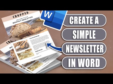Newsletter Design in Word | Add Logos, Fonts & Images Like a Pro!