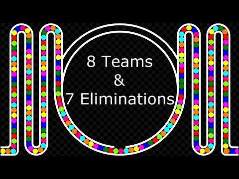 8 Teams Elimination Marble Race - Elimination Marble Race in Algodoo | 60 |