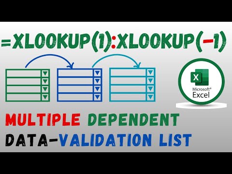 Create Dependent Data Validation dropdown list with XLOOKUP in Excel
