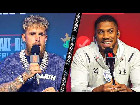 Anthony Joshua vs Jake Paul FULL Final Press Conference & Face Offs