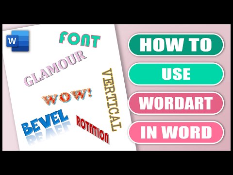 How to use WORDART in WORD | Customise WORDART