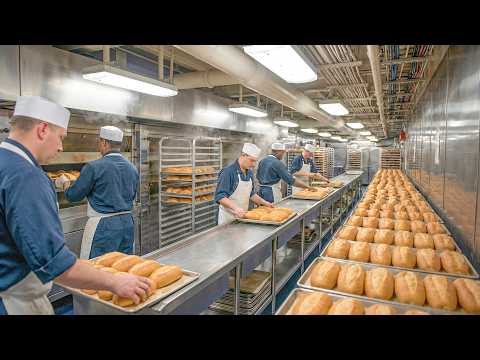 Inside a U.S. Aircraft Carrier Bakery That Feeds 5,000 Sailors DAILY