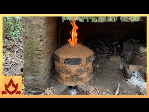 Primitive Technology: Charcoal retort experiment