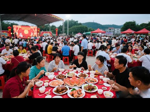 随200去福建惠安搂席～1999一桌的福建婚礼！新娘真的是福气满满！【我是忐忑妞】