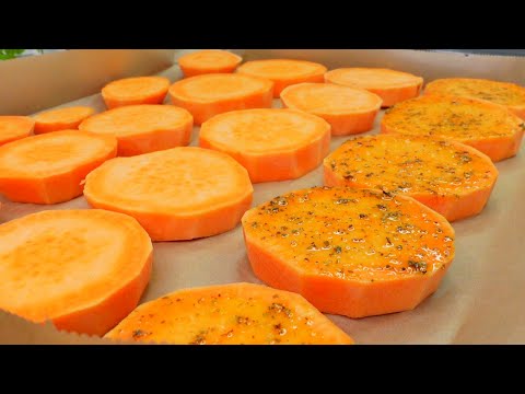 A new way to prepare sweet potatoes! An incredibly delicious and healthy recipe in 10 minutes!