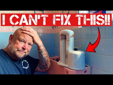 PLUMBERS TOILET REPAIR NIGHTMARE: The Most Unusual Toilet I've Ever Seen..(Can i fix it?)