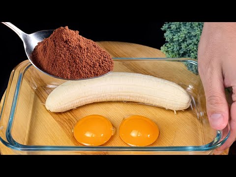 ❗️Hast du Bananen, Eier und Kakao? Dieses Dessert macht süchtig!