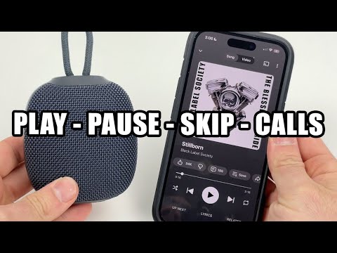 Onn Bluetooth Speaker : How to Control Your Music : PLAY PAUSE SKIP CALLS