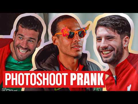 “This Is My Better Side” 📸 | Alisson, Van Dijk & Szoboszlai Photoshoot Surprise | Liverpool FC