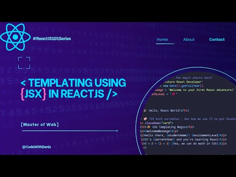 #2 JSX Templating , Components and Props in ReactJS  | ReactJS101 Series