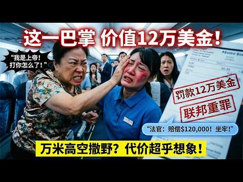 一张$387的机票最终变成了$120,000的账单——61岁华人大妈在三万英尺高空扇出去的那一巴掌,代价远比你想象的大」