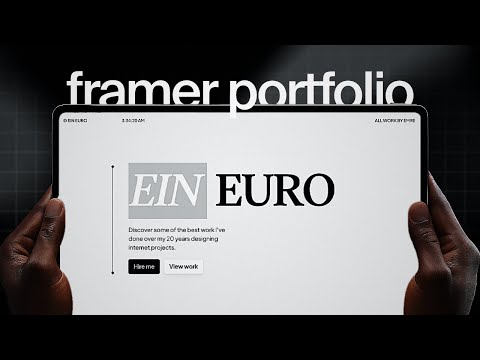 framer tutorial: building your portfolio website