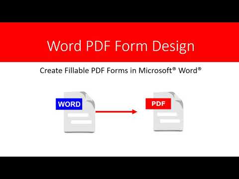 How to Create Fillable PDF Forms in Microsoft® Word® - 2021 Tutorial