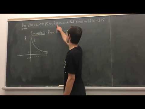 Epsilon Delta Proofs 10 - Limits at Infinity