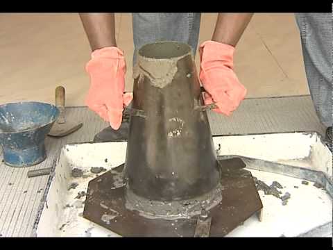 TEST FOR WORKABILITY OF CONCRETE - SLUMP CONE