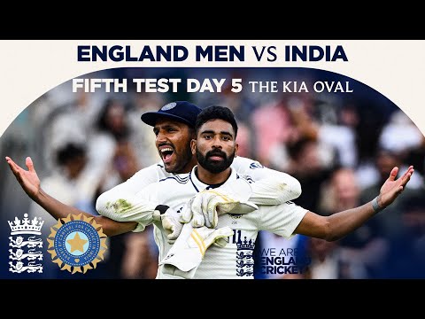 Siraj Takes 5fer in UNBELIEVABLE Finish! | Highlights - England v India Day 5 | Rothesay Test 2025
