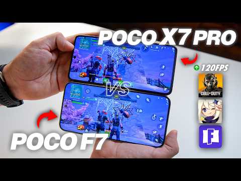 POCO F7 vs POCO X7 PRO in 120 FPS GAMES (Gaming Test)