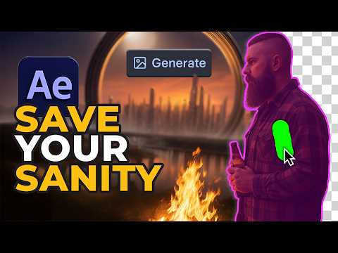 STOP Rotoscoping the Hard Way! After Effects Roto Brush + AI Compositing