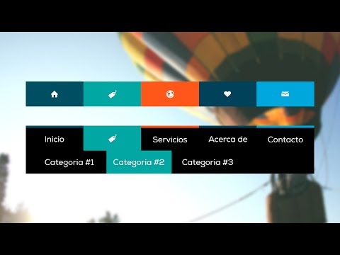 Como hacer un menú de navegación desplegable con Animaciones CSS3