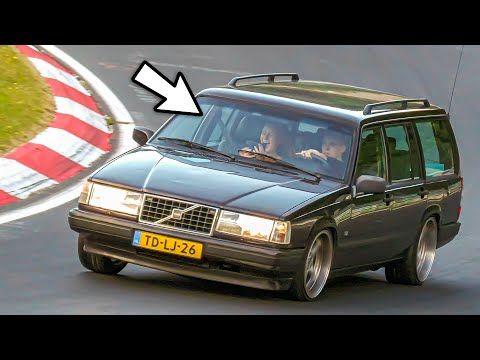 Best of VOLVO on the NÜRBURGRING Nordschleife! Volvo 850R, V90 T8R, S60 T5, 740, V70R etc!
