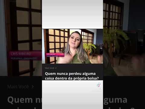 O dia que eu apareci na ana maria Braga 🤗 dicas de como organizar bolsas e mochilas 🤩 #organização