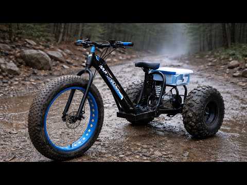 DIY 3-Wheel Electric Vehicle | Fat Bike Front + 800W Differential Drive
