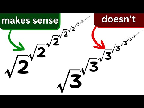 why only some infinite power towers are well defined.