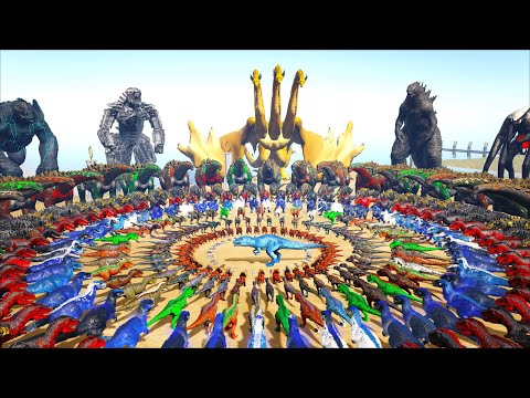 LvL 1,000,000 Giga VS ARK Dinosaurs, Bosses & Titans