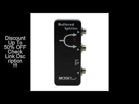 Moskyaudio Buffered Splitter MINI Effect Pedal Signal Buffer Splitter Dual Clean Buffer Output