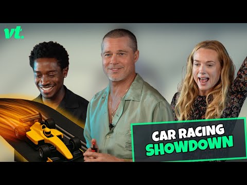 Brad Pitt Gets Quizzed While Racing in Our F1 Challenge 🏎️💨