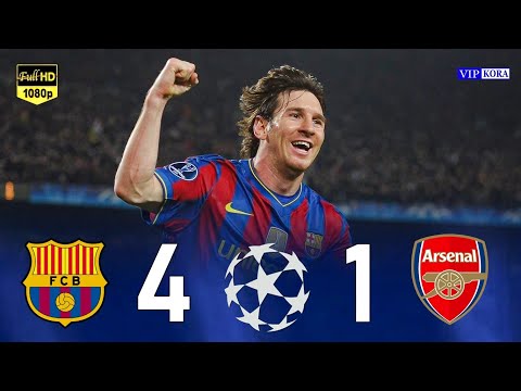 Barcelona 4-1 Arsenal 2010 UCL Quarter Final Extended Highlights Full HD #ucl
