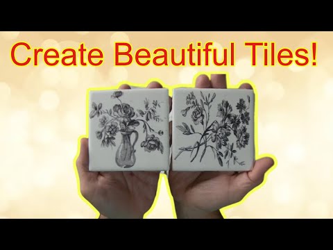 CREATE Beautiful Images onto Glazed Ceramic Tiles!