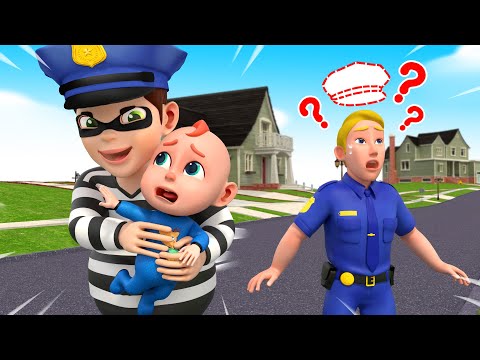 Police Hat Song - REAL vs FAKE Policeman 🚨| Police Cartoon | Nursery Rhymes & Kids Song