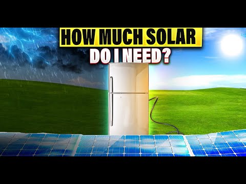 How much solar do you need to run a house fridge: RAIN or SHINE
