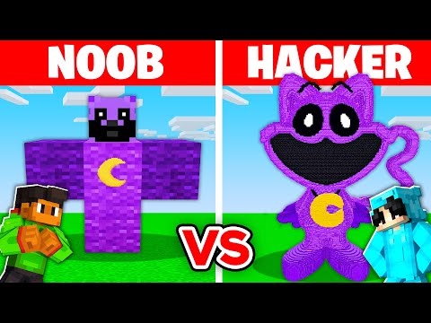 NOOB vs HACKER: I Cheated In a CATNAP Build Challenge!