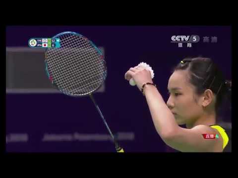 HD 戴資穎vs奧原希望 [央視版 CCTV] 亞運羽球女單八強戰  TAI Tzu Ying vs.OKUHARA Nozomi