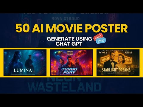 Epic AI Movie Poster Showcase — 50 Styles | Use Chat GPT to Generate