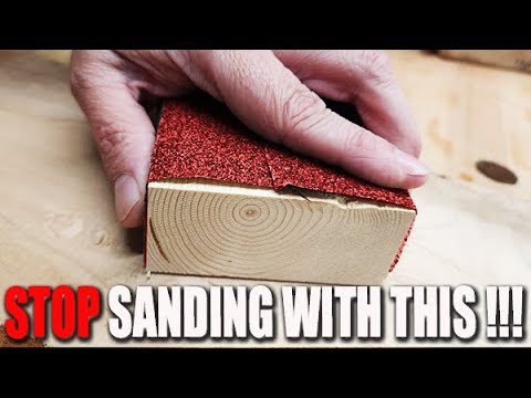 TERRIBLE internet trend for sanding wood.